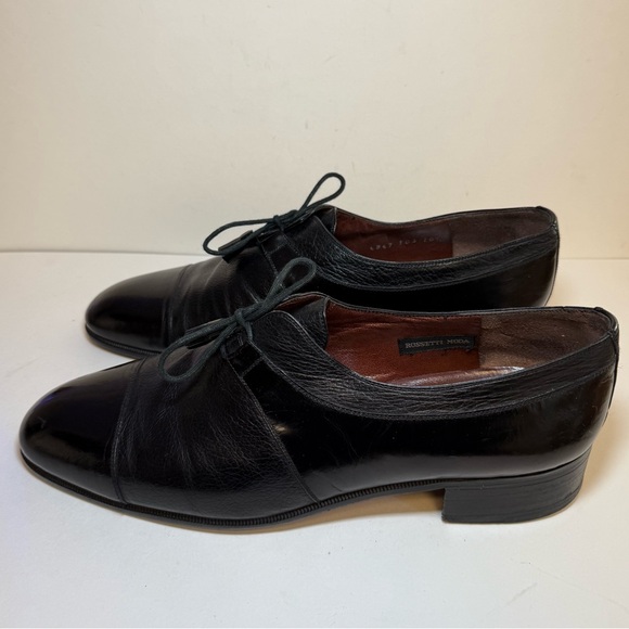 Black Beltrami Leather Men\'s Dress Shoes Size 10.5 main image 6